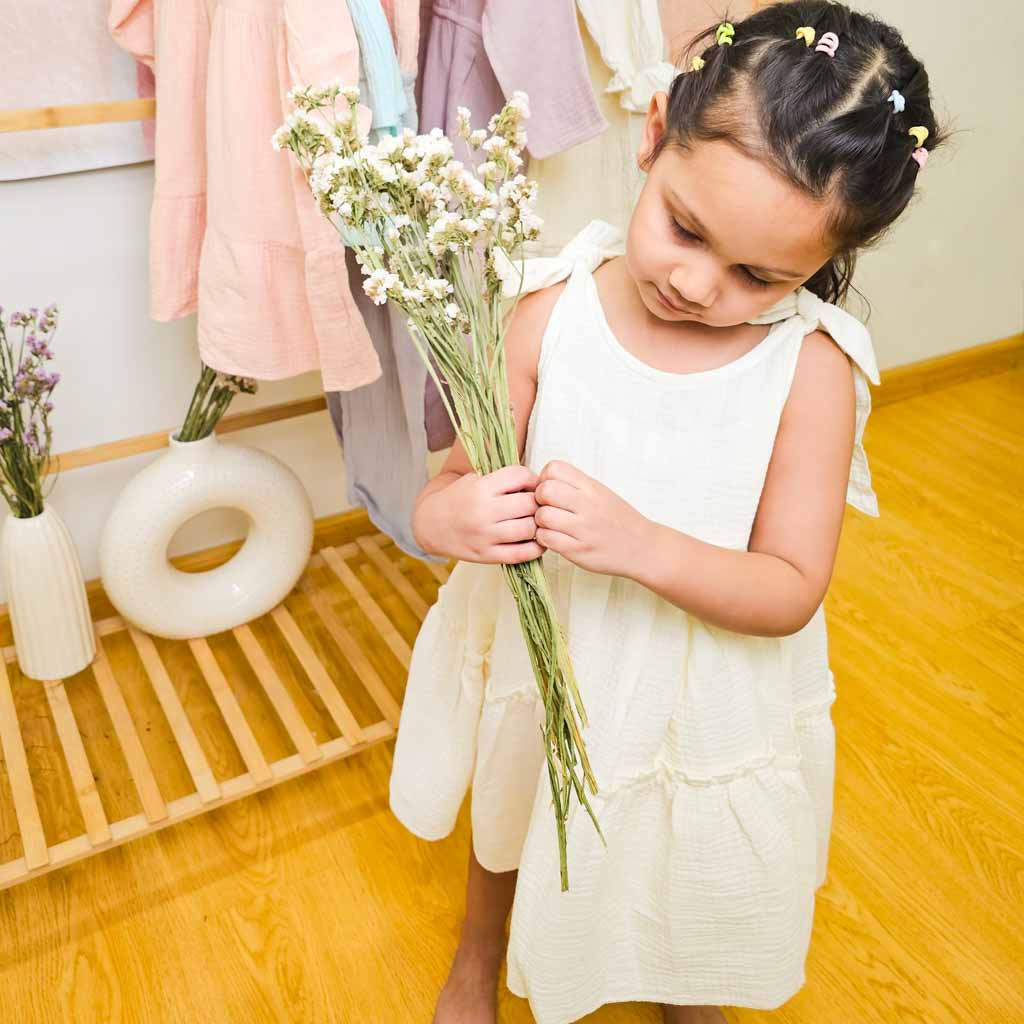 Tie-up Tiered Dress