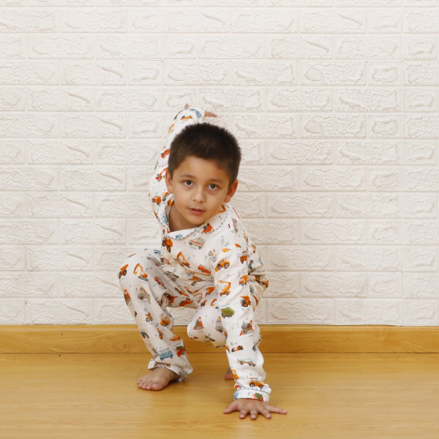 ABC Of Transport - Bamboo Muslin Night Suit Set