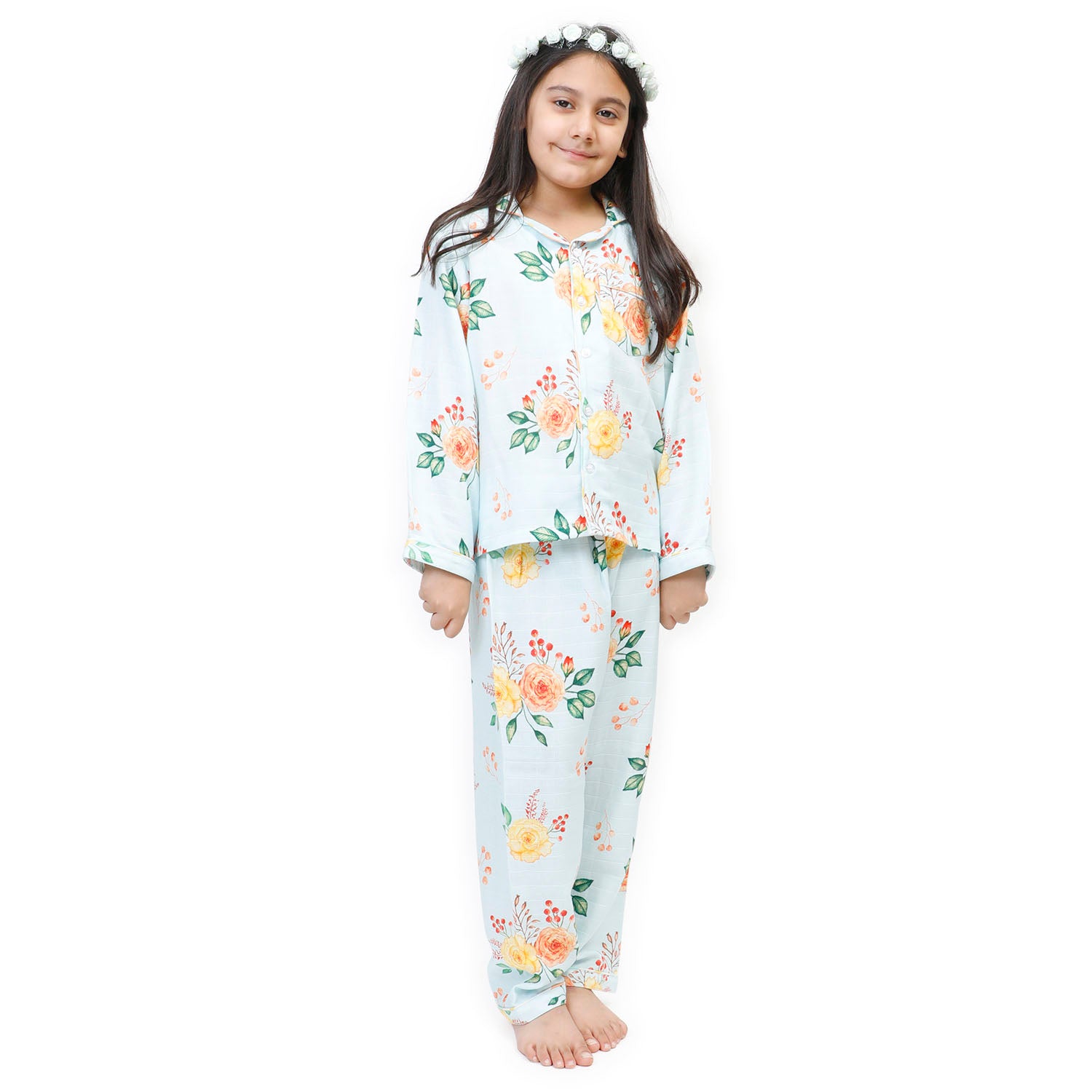 Blossom & Polka - Bamboo Muslin Night Suit Set