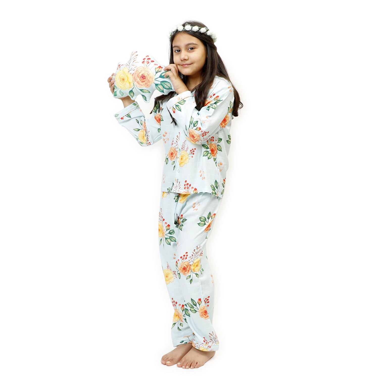 Blossom & Polka - Bamboo Muslin Night Suit Set