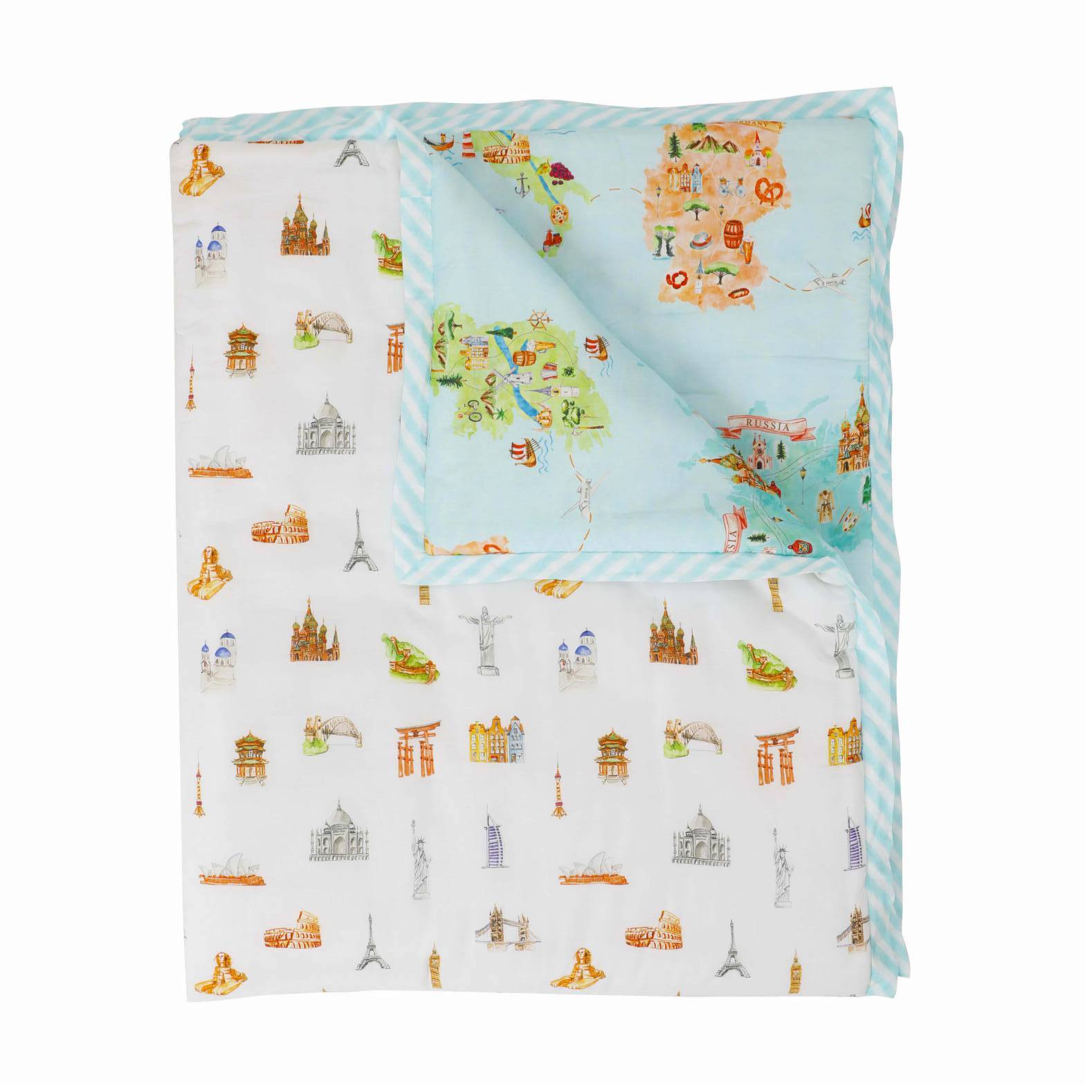 Born To Travel - Mid Size Quilt