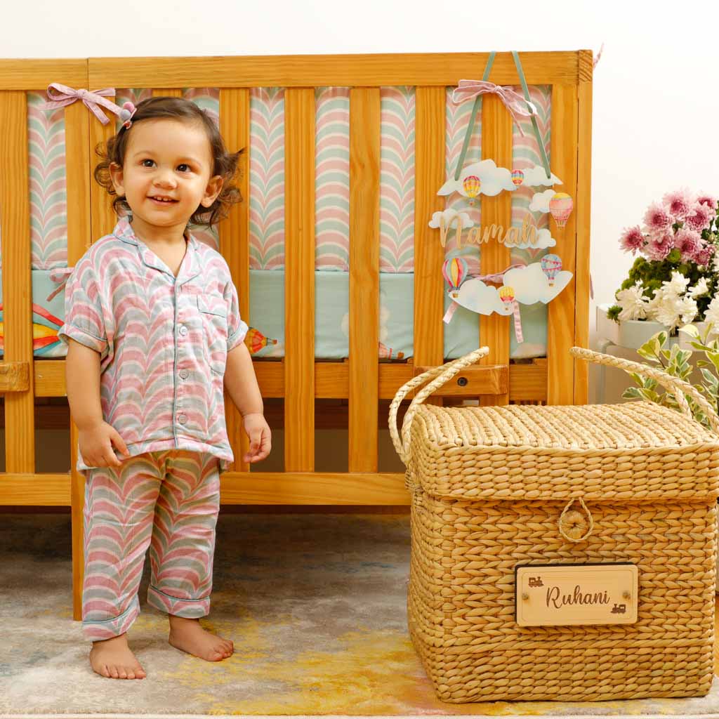 Snuggly Scallops - Bamboo Muslin Night Suit Set