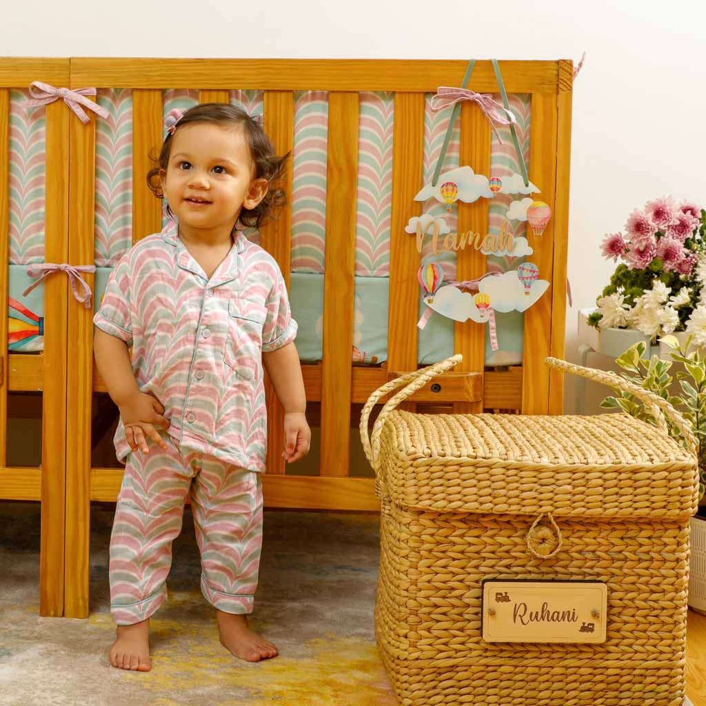 Snuggly Scallops - Bamboo Muslin Night Suit Set