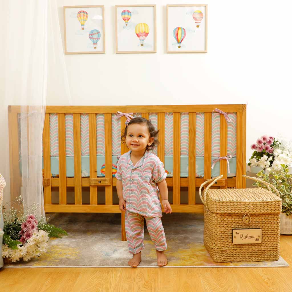 Snuggly Scallops - Bamboo Muslin Night Suit Set