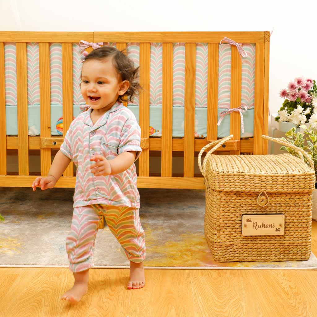 Snuggly Scallops - Bamboo Muslin Night Suit Set