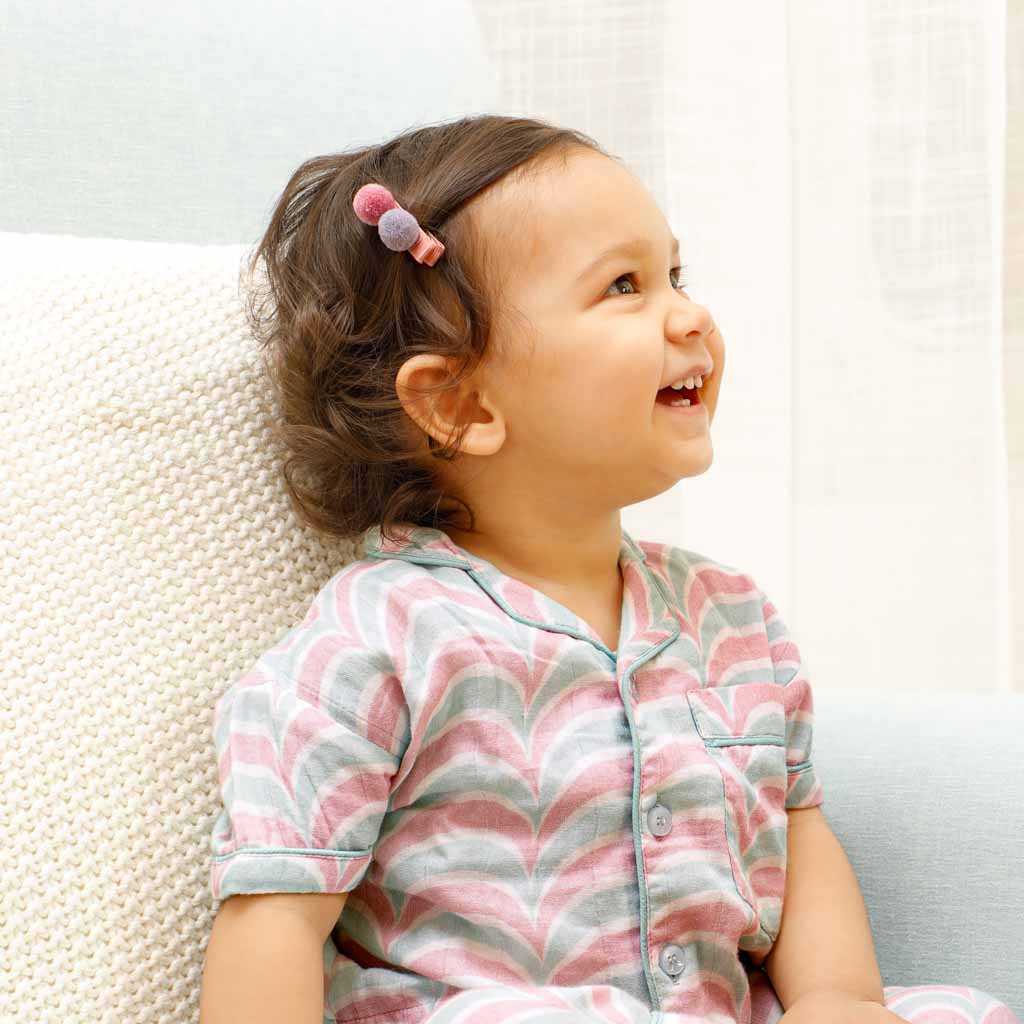 Snuggly Scallops - Bamboo Muslin Night Suit Set