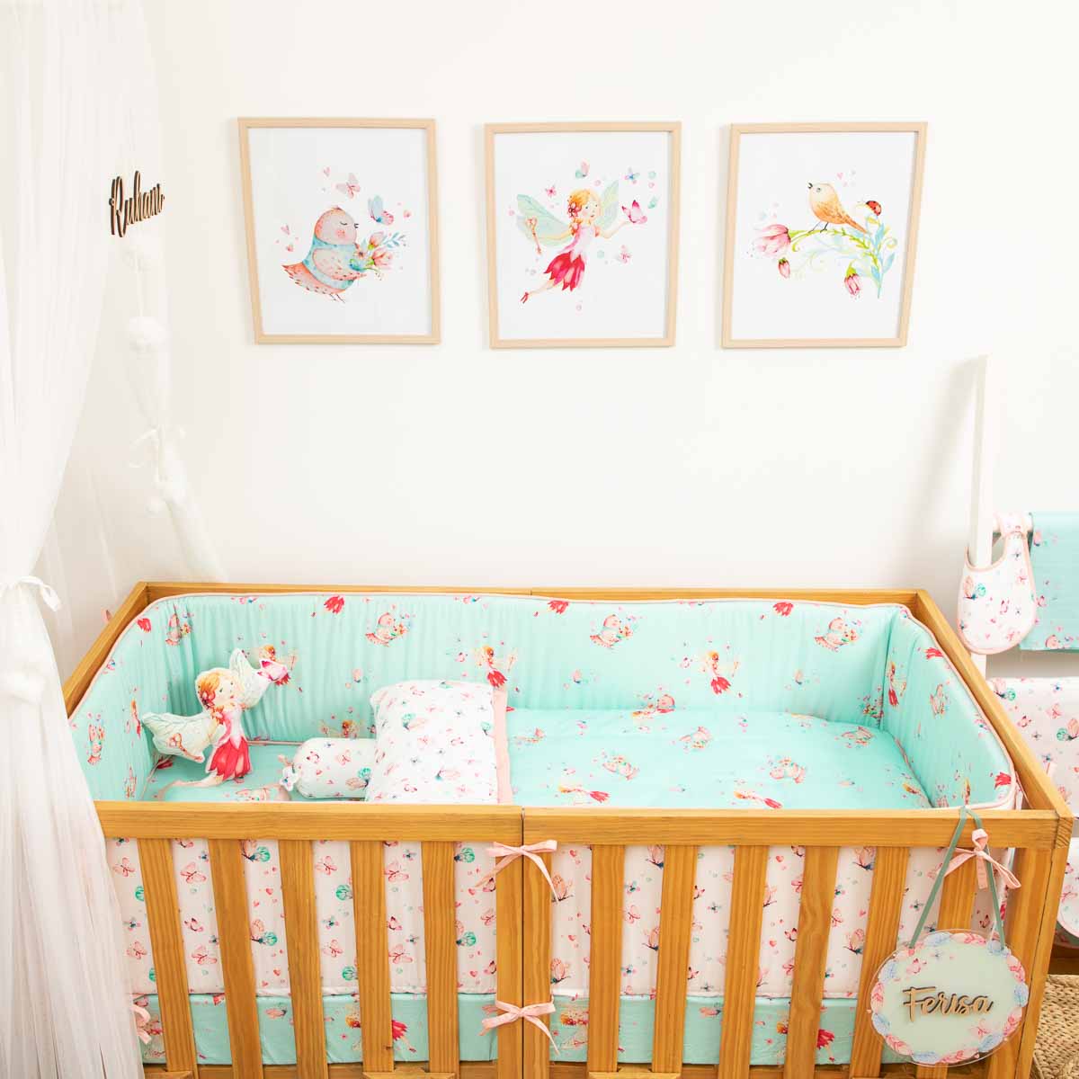 Fiora the Fairy - Cot Bedding Set with Bumper