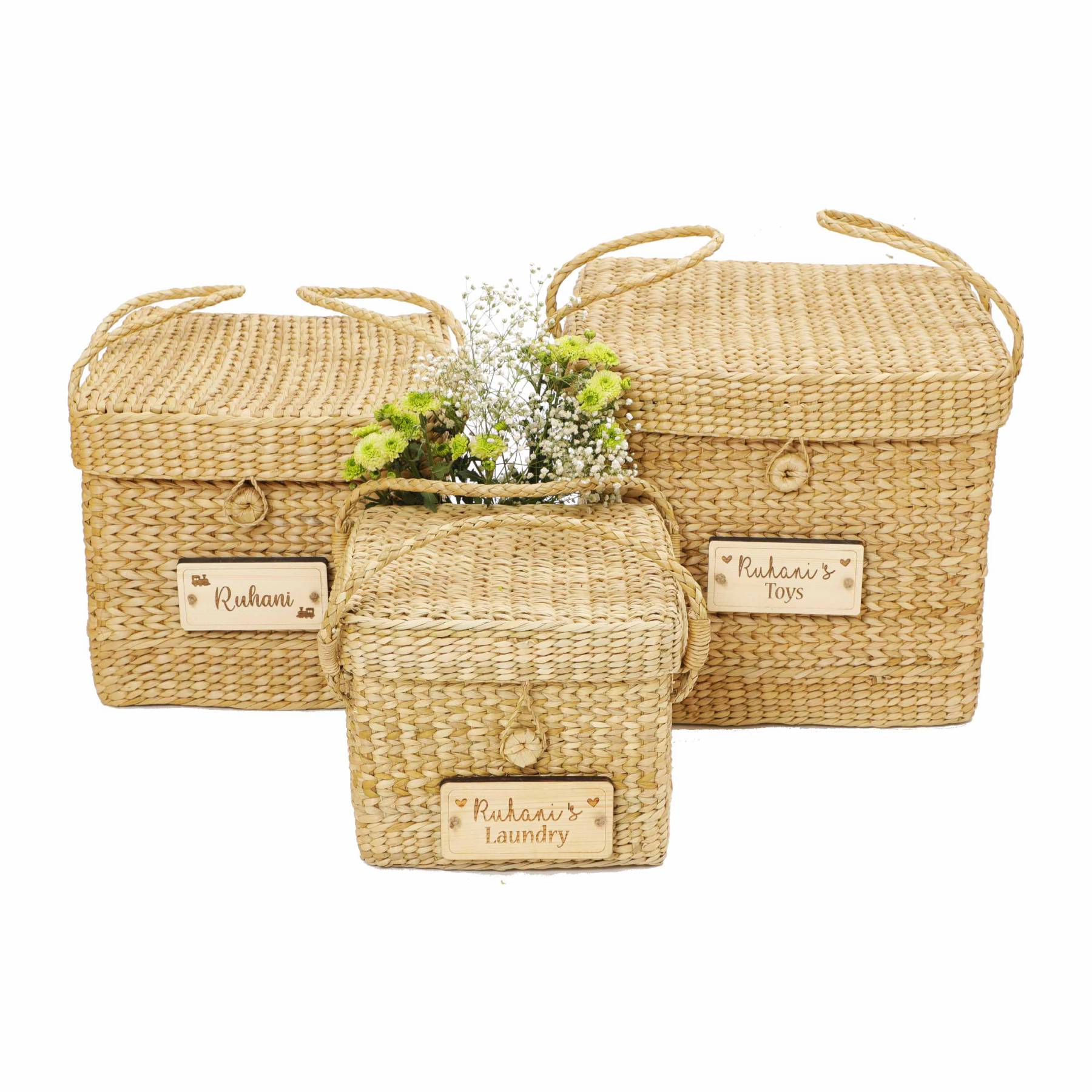 Natural Grass Storage Basket