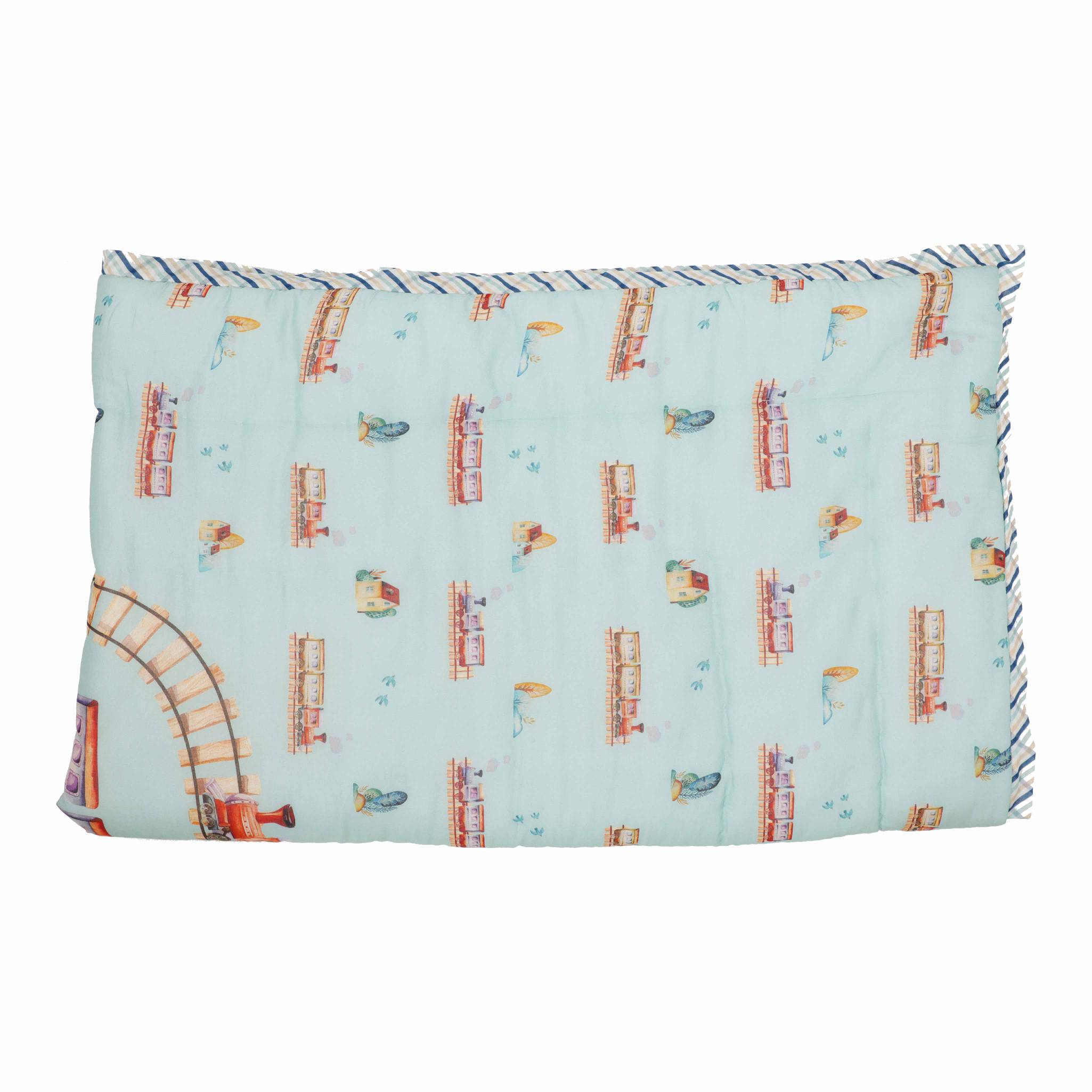 Ollie the Train - Single Bed Winter Quilt - Nevada Sky Blue