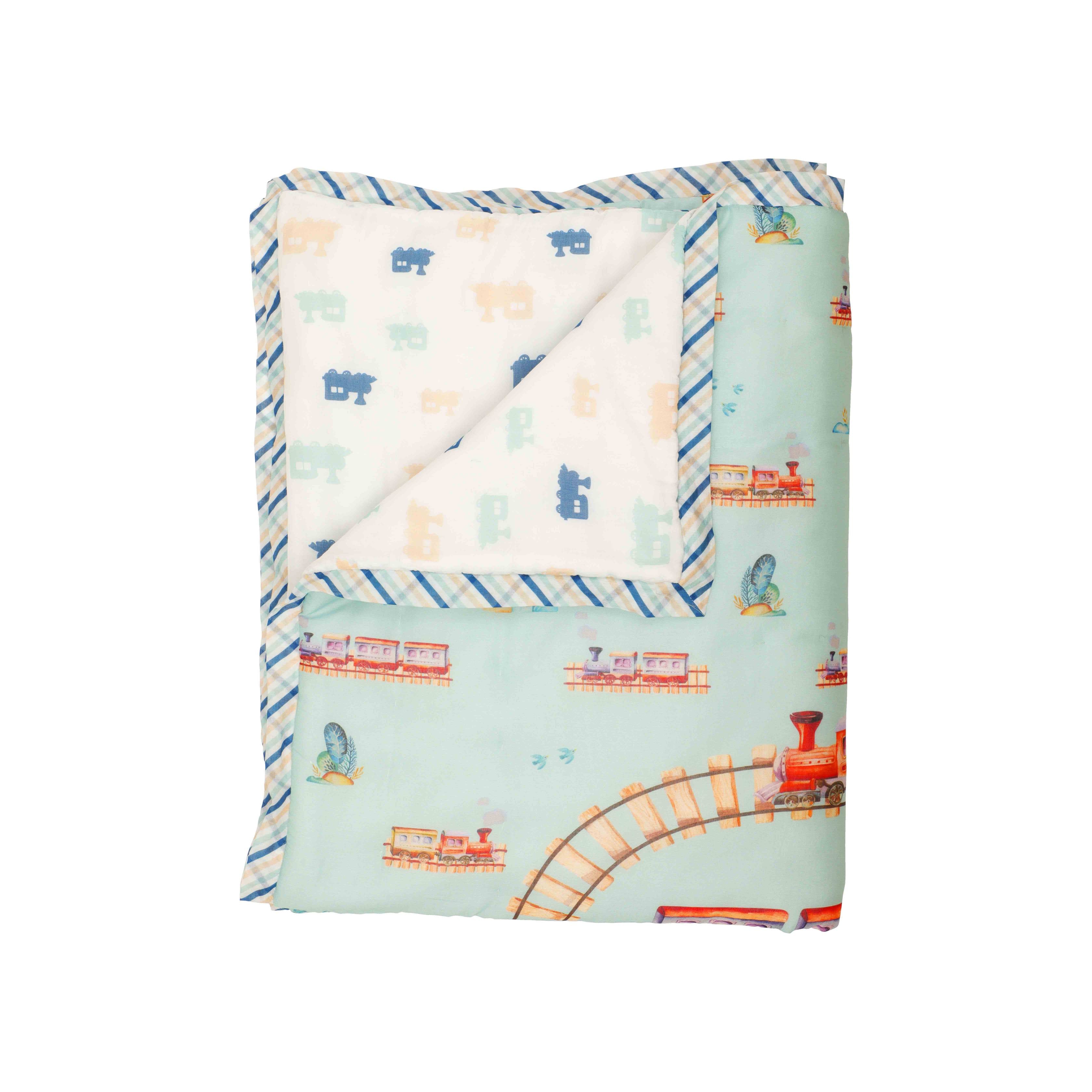 Ollie the Train - Winter Baby Quilt